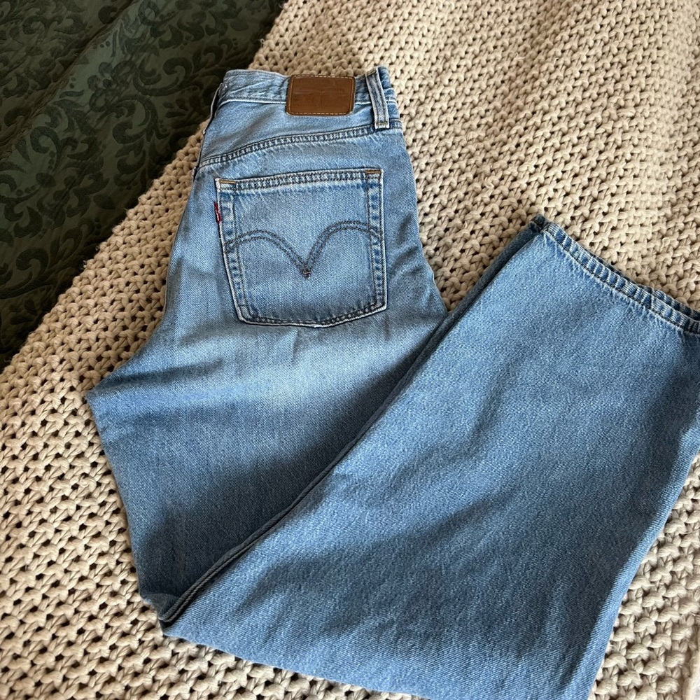 Levi's Light Blue Straight Leg Jeans